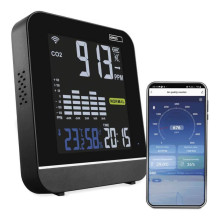 Emos Luftqualitätsmonitor GoSmart WiFi CO2 400-5000ppm Farbdisplay E30300