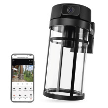 Emos IP-Kamera GoSmart IP-1300 LANTERN mit E27-Fassung Schwarz H4074