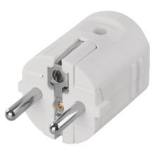 Emos Steckdosenadapter Stecker gerade 16A Weiß P0034
