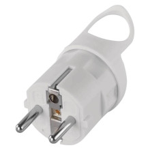 Emos Steckdosenadapter Winkelstecker 16A Weiß P0039