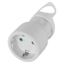 Emos Steckdosenadapter gerade Weiß P0047