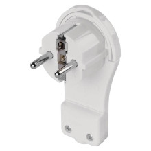 Emos Steckdosenadapter Winkelstecker extra flach 16A Weiß P0066