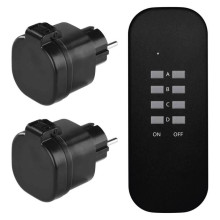 Emos Steckdosenadapter mit Fernbedienung bis 4 Steckdosen IP44 P0068