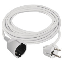 Emos Verlängerungskabel 5m 1,5mm² Weiß PVC P0125R