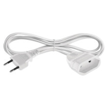 Emos Verlängerungskabel Typ E 1,5m 2,5A Weiß P01301