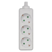 Emos Steckdosenadapter 3-fach ohne Kabel Weiß P0320