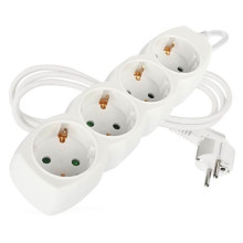 Emos Steckdosenleiste 4-fach 1,5m Weiß PVC P0421R