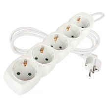 Emos Steckdosenleiste 5-fach 1,5m Weiß PVC P0521R