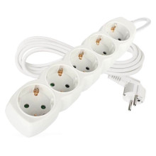 Emos Steckdosenleiste 5-fach 3m Weiß PVC P0523R