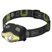 Emos LED Stirnlampe 220lm Schwarz P3536