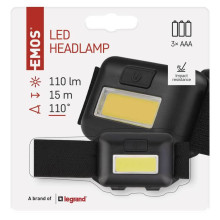 Emos LED Stirnlampe 110lm Schwarz P3537