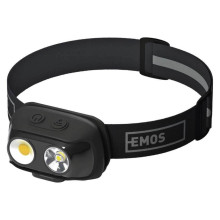 Emos LED Stirnlampe 500lm Akku Schwarz P3542