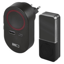 Emos Funkklingel mit USB-C PD35W und USB-A 150m P57U01