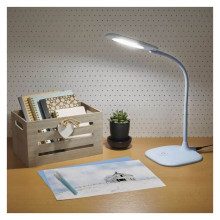 Emos LED Schreibtischleuchte 6,5W neutralweiss 4000K Blau 16x55cm Z7602BL