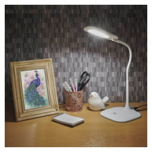 Emos LED Schreibtischleuchte 6,5W neutralweiss 4000K Weiß 16x55cm Z7602W