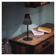Emos LED Schreibtischleuchte 4,2W neutralweiss 4000K Akku IP44 Schwarz 35x13cm Z7634