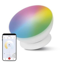 Emos LED Tischleuchte GoSmart RGB 7W CCT warm-/tageslichtweiss 3000K/6500K WiFi Weiß ZCW11WR