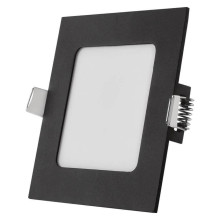 Emos LED Einbaustrahler Nexxo 7W CCT warm-/neutralweiss 3000K/3500K/4000K Schwarz Aluminium 12x12cm ZD2323