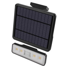 Emos LED Solar-Fluter Sunno 1300lm neutralweiss 4000K Bewegungsmelder Akku IP54 Schwarz 18x18cm ZG112S