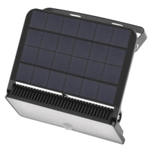 Emos LED Solar-Fluter Solo 1600lm neutralweiss 4000K Bewegungsmelder Akku IP54 Schwarz 19x18cm ZG122S