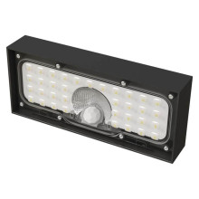 Emos LED Solar-Fluter Brixo 900lm neutralweiss 4000K Bewegungsmelder Akku IP65 Schwarz ZG166S