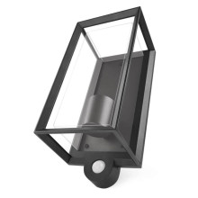 Emos LED Gartenstrahler Malva Bewegungsmelder IP44 Schwarz Aluminium 13x12,5cm ZGH040P