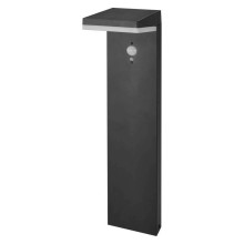 Emos LED Solar-Wegeleuchte Verea 4,4W warmweiss 3000K Bewegungsmelder Akku IP44 Schwarz Aluminium 15x11cm ZGK0B4S