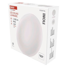 Emos LED Deckenleuchte Fioni 12W neutralweiss 4000K IP44 Weiß Stahl Ø25,5cm ZM1120
