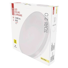 Emos LED Deckenleuchte Tori 24W warmweiss 3000K IP54 Weiß Ø33cm ZM4122