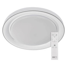 Emos LED Deckenleuchte Remi 45W CCT warm-/tageslichtweiss 2700K/6500K dimmbar Fernbedienung Weiß Stahl 51cm ZM5113