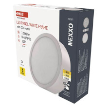 Emos LED Anbauleuchte, Deckenleuchte Nexxo 12,5W CCT warm-/neutralweiss 3000K/3500K/4000K Weiß Stahl Ø17cm ZM5133