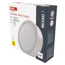 Emos LED Anbauleuchte, Deckenleuchte Nexxo 12,5W neutralweiss 4000K Weiß Stahl Ø17cm ZM5135