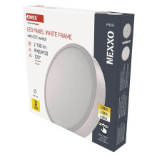 Emos LED Anbauleuchte, Deckenleuchte Nexxo 28,5W CCT warm-/neutralweiss 3000K/3500K/4000K Weiß Stahl Ø30cm ZM5153
