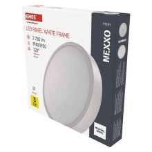 Emos LED Anbauleuchte, Deckenleuchte Nexxo 28,5W neutralweiss 4000K Weiß Stahl Ø30cm ZM5155