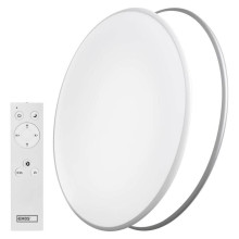 Emos LED Deckenleuchte Alvi 36W CCT warm-/tageslichtweiss 2700K/6500K dimmbar Fernbedienung Weiß Stahl Ø50cm ZM5166