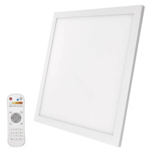 Emos LED Deckenleuchte Rivi 40W CCT warm-/tageslichtweiss 2700K/6000K dimmbar Weiß Aluminium 59,5x59,5cm ZM5173