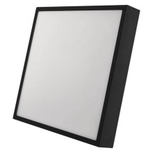 Emos LED Anbauleuchte, Deckenleuchte Nexxo 28,5W CCT warm-/neutralweiss 3000K/3500K/4000K Schwarz Stahl 30x30cm ZM6353