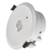 Emos LED Notleuchte Orsu 3W tageslichtweiss 6500K Akku Weiß Ø14cm ZN1310