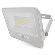 Emos LED Fluter Glaro 30W neutralweiss 4000K IP65 Weiß Aluminium 16x14cm ZS2234W
