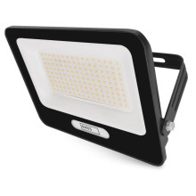 Emos LED Fluter Glaro 100W neutralweiss 4000K IP65 Schwarz Aluminium 24x20cm ZS2254B