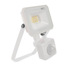Emos LED Fluter mit Bewegungsmelder Simpo 10W neutralweiss 4000K IP44 Weiß Aluminium ZS2313W