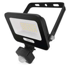 Emos LED Fluter mit Bewegungsmelder Glaro 20W neutralweiss 4000K IP54 Schwarz Aluminium 12x15cm ZS2324B