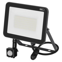 Emos LED Fluter mit Bewegungsmelder Inovo 50W neutralweiss 4000K IP65 Anthrazit Aluminium 20x14,5cm ZS2742