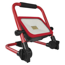 Emos LED Fluter Acco 35W tageslichtweiss 6500K Akku IP54 Rot Schwarz Aluminium 27x22cm ZS2823