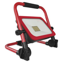 Emos LED Fluter Acco 50W tageslichtweiss 6500K Akku IP54 Rot Schwarz Aluminium 29x22cm ZS2833