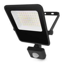 Emos LED Fluter mit Bewegungsmelder Visio 30W neutralweiss 4000K IP54 Schwarz Aluminium 21,5x13,5cm ZS2933