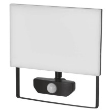 Emos LED Fluter mit Bewegungsmelder Tambo 50W neutralweiss 4000K IP54 Schwarz Aluminium 21x22cm ZS2942