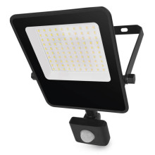 Emos LED Fluter mit Bewegungsmelder Visio 50W neutralweiss 4000K IP54 Schwarz Aluminium 24x16cm ZS2943