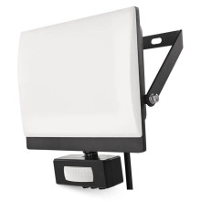 Emos LED Fluter mit Bewegungsmelder Tambo Evo 50W neutralweiss 4000K IP44 Schwarz Aluminium 19x19cm ZS2944