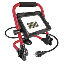 Emos LED Baustrahler Elion 30W neutralweiss 4000K IP65 Rot Schwarz Aluminium 25x28cm ZS3333
